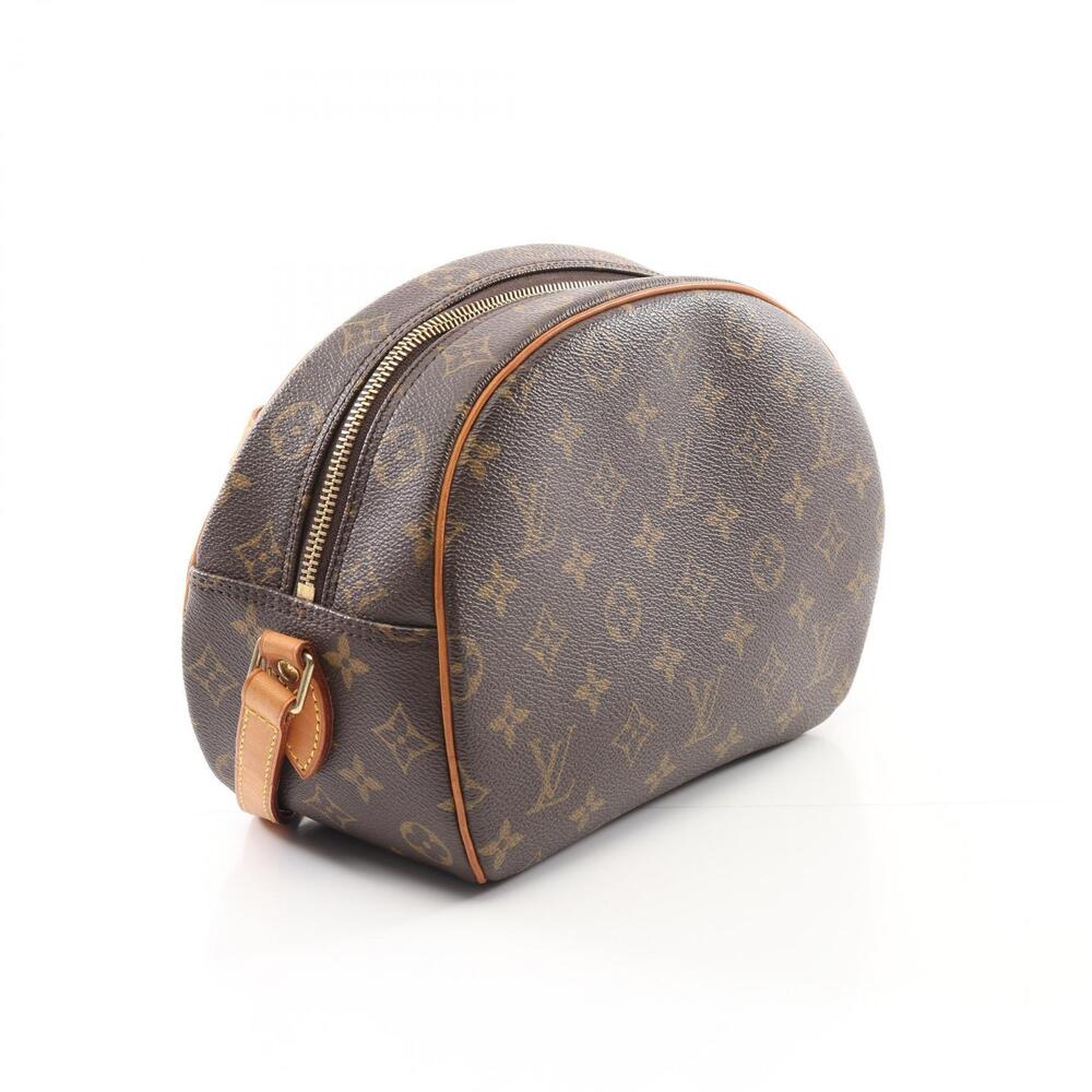 Louis Vuitton Shoulder Blois Monogram Leather Canvas Bag Brown